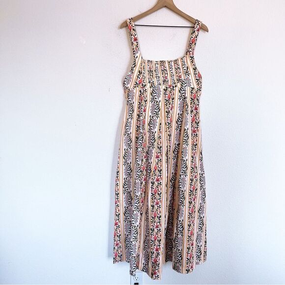 Agua by Agua Bendita Hortensia Pleated Floral Cotton Maxi Dress - Picture 9 of 14